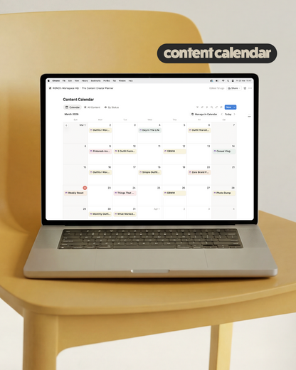 the content creator planner