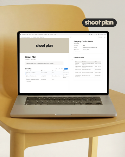 the content creator planner