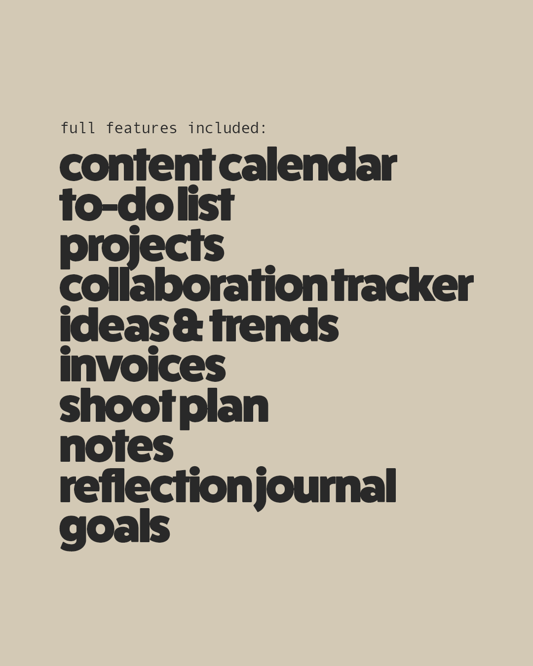 the content creator planner